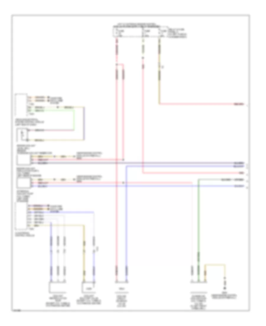 Электросхема системы охлаждения (1 из 2) для Audi S6 2014