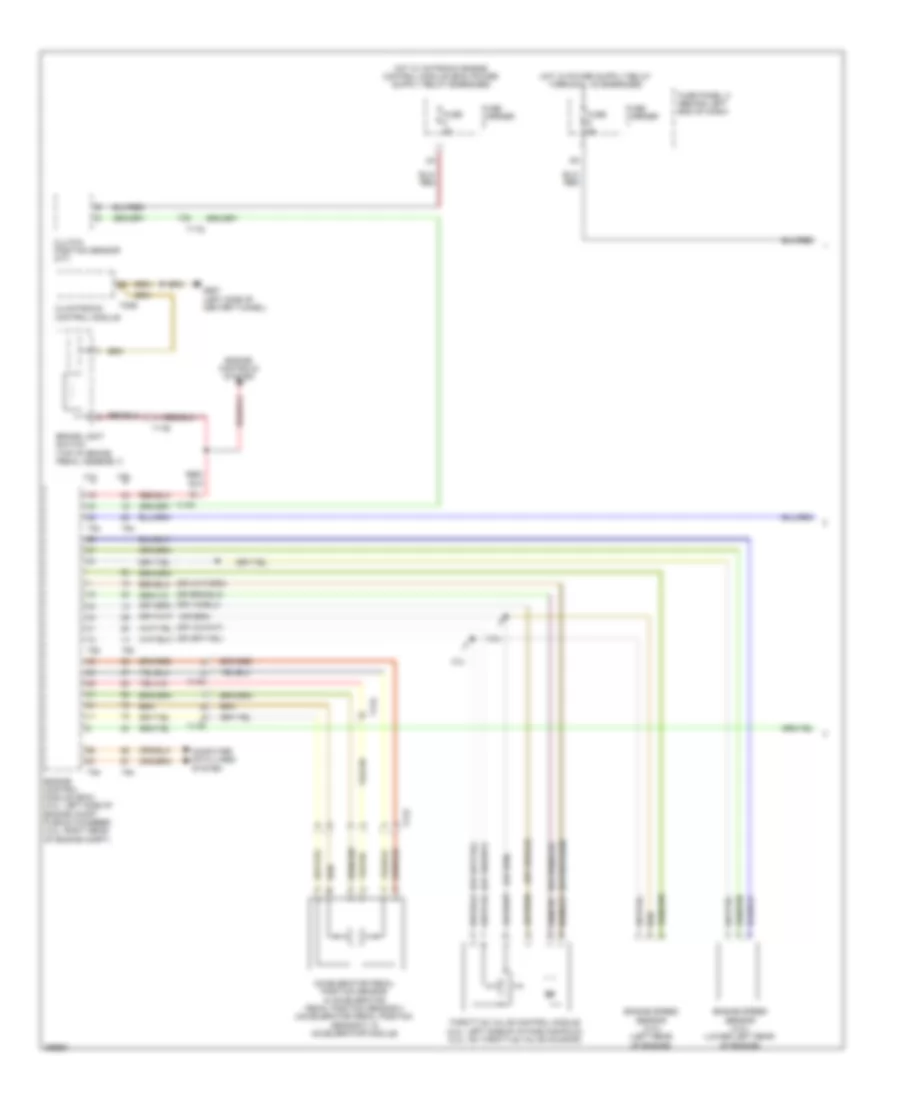 Электросхема системы круизконтроля (1 из 2) для Audi S4 Prestige 2013