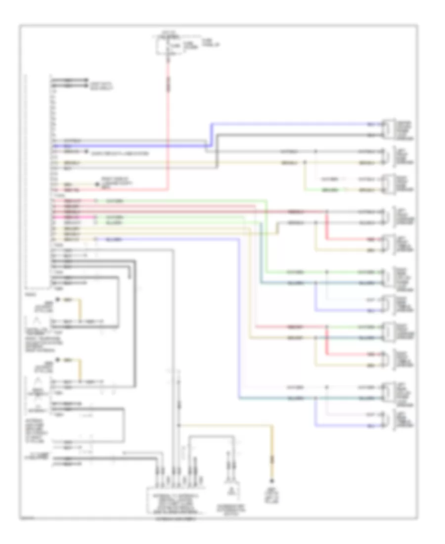 Radio Wiring Diagram, Late Production DSP Radio without Bang & Olufsen (1 из 2) для Audi Q7 3.0 TDI 2009