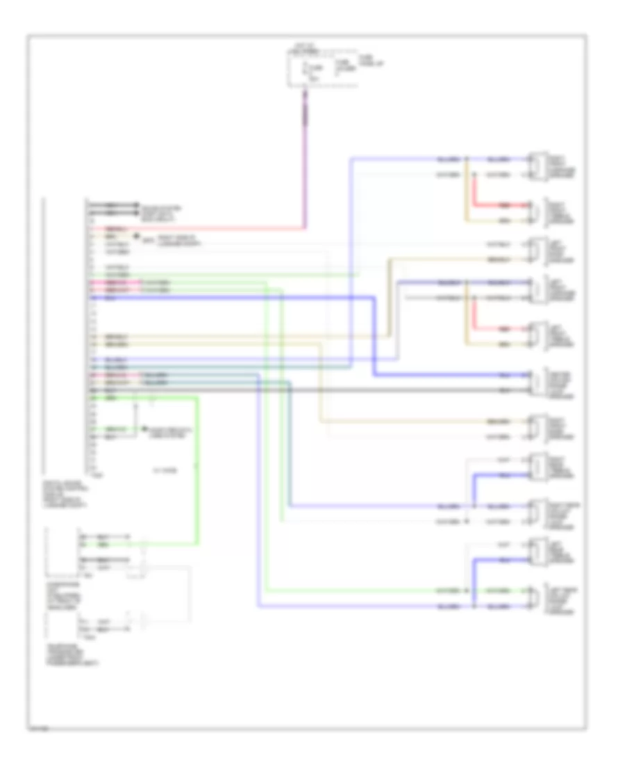 Radio Wiring Diagram, Early Production DSP Radio without Bang & Olufsen (1 из 2) для Audi Q7 3.0 TDI 2009