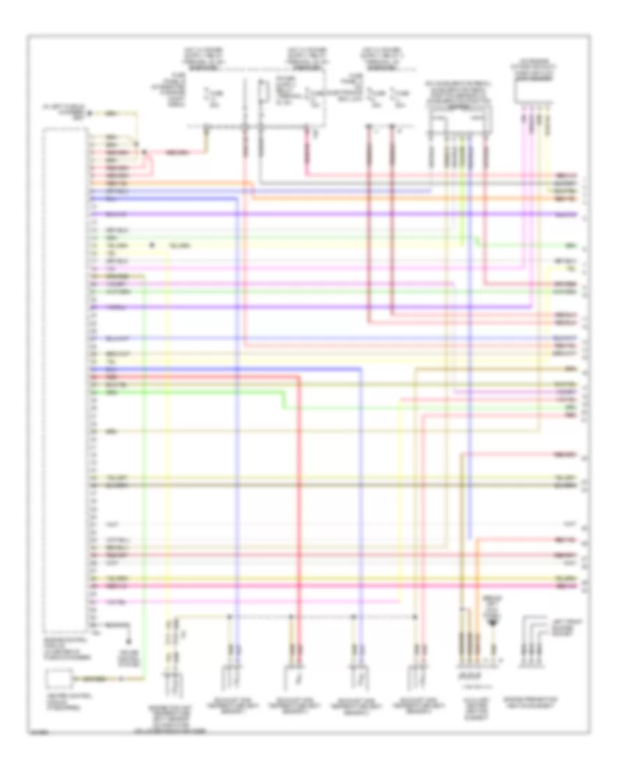 2.0L турбо дизель, Электросхема системы управления двигателем (1 из 5) для Audi A3 2.0T Quattro 2012