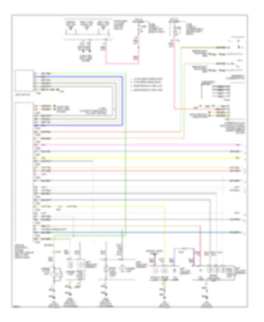 Электросхема внешнего освещения (1 из 2) для Audi A3 2.0T Quattro 2012