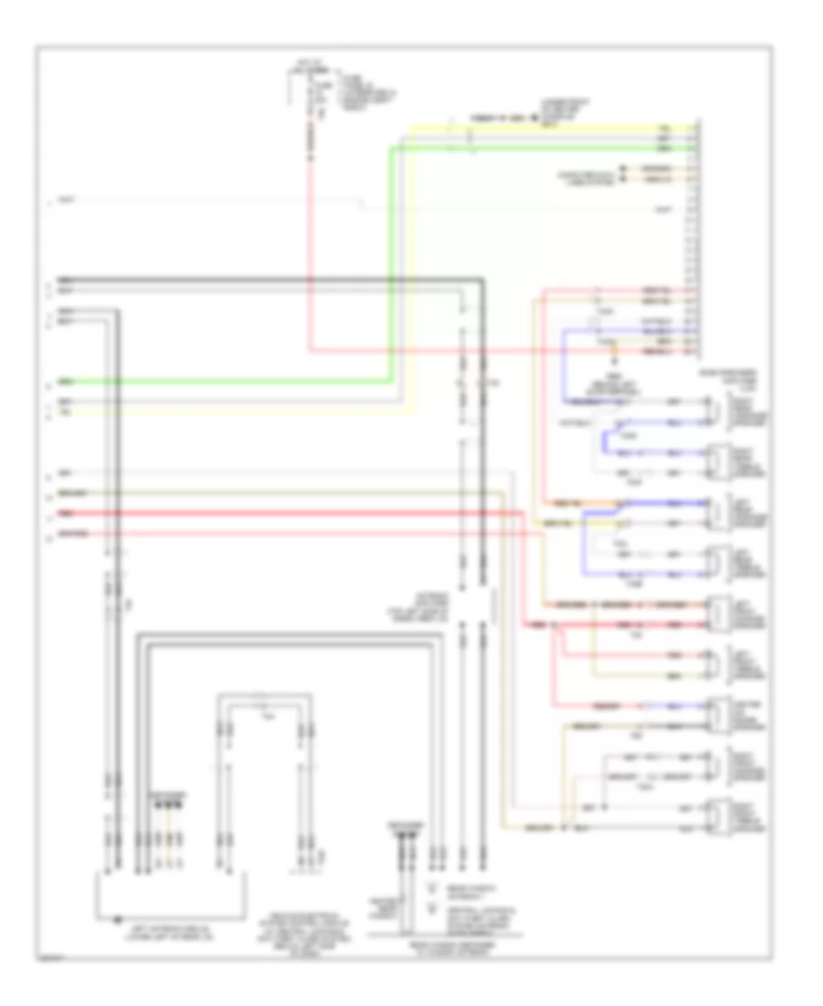 Электросхема магнитолы, без Bose (2 из 2) для Audi A3 2.0T Quattro 2012