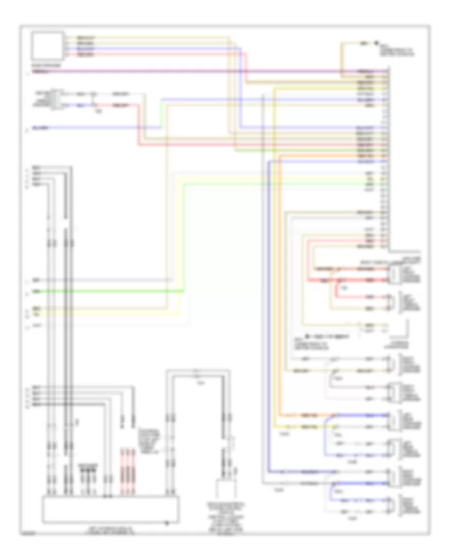 Электросхема магнитолы, без RNS-E С Bose (2 из 2) для Audi A3 2.0T Quattro 2012