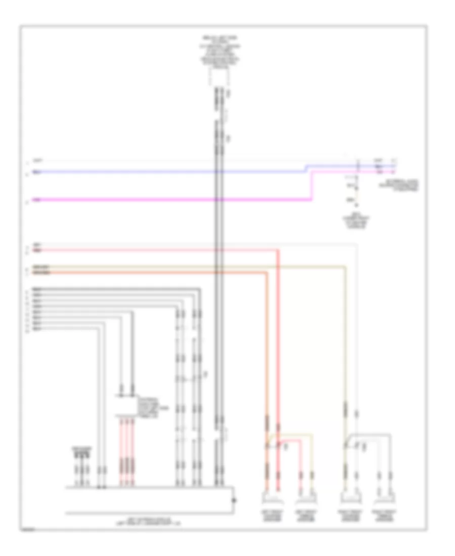 Электросхема магнитолы, без RNS-E без Усилитель (2 из 2) для Audi A3 2.0T Quattro 2012