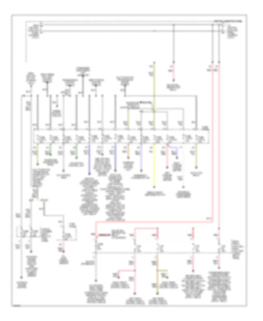Электросхема блока предохранителей и реле (3 из 4) для Audi A8 L Quattro 2001