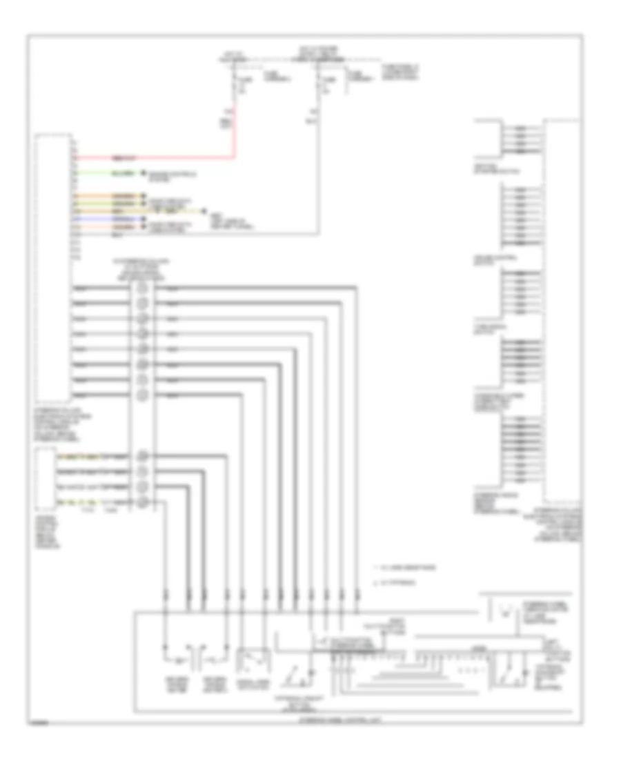 схема управляющего модуля электронных систем рулевой колонки для Audi A4 2.0T 2012