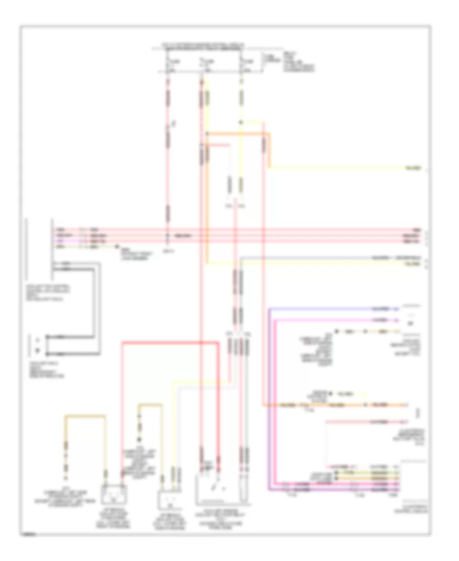 Электросхема системы охлаждения (1 из 2) для Audi S5 Prestige 2013