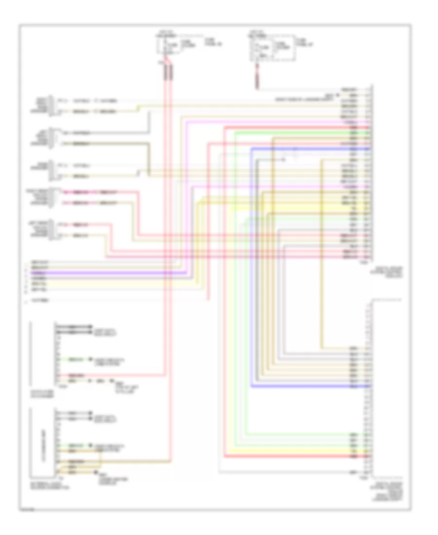Radio Wiring Diagram, Late Production DSP Radio withBang & Olufsen (2 из 3) для Audi Q7 4.2 2009