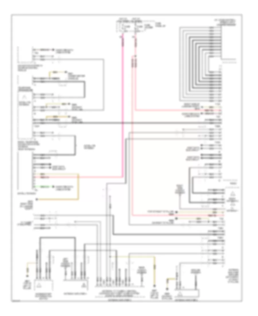 Radio Wiring Diagram, Late Production DSP Radio withBang & Olufsen (3 из 3) для Audi Q7 4.2 2009