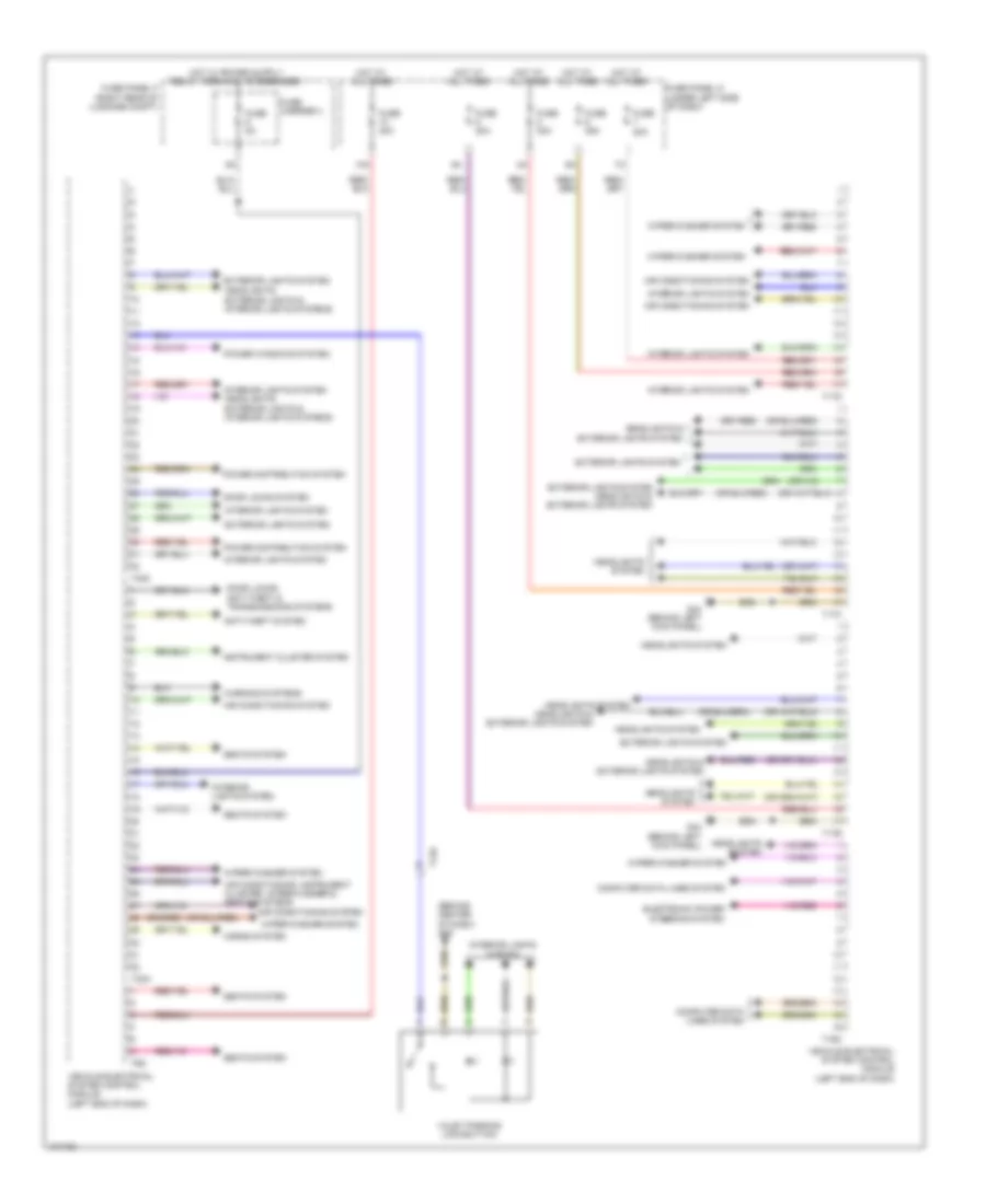 схема управляющего модуля электрической системы транспортного средства для Audi S6 2013