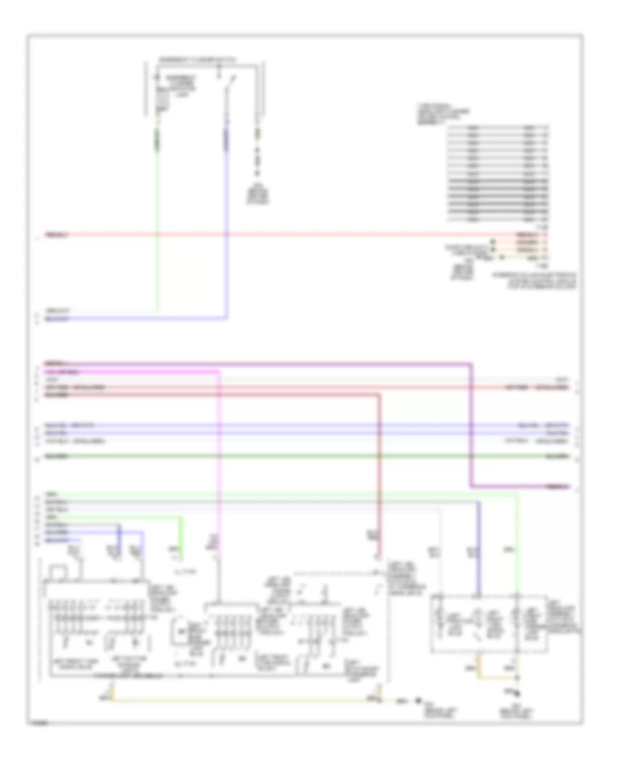 Электросхема внешнего освещения (2 из 5) для Audi S6 2013