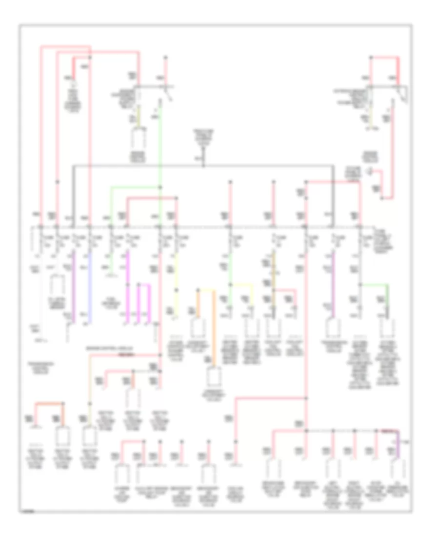 Электросхема блока предохранителей и реле (8 из 9) для Audi S6 2013