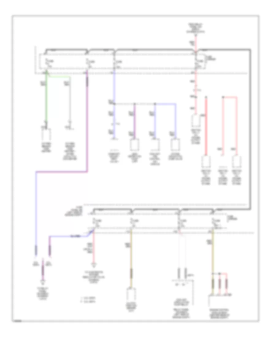 Электросхема блока предохранителей и реле (6 из 6) для Audi TT Quattro S 2014