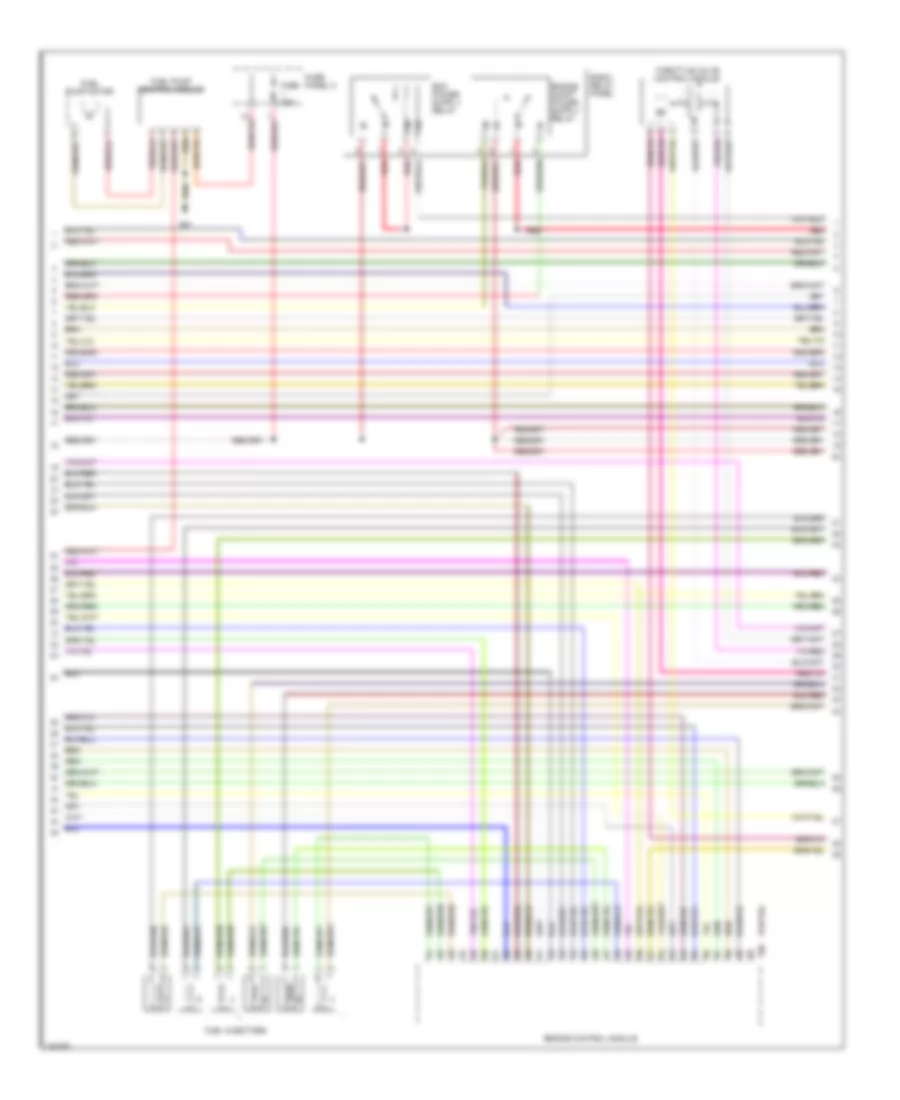 3.2L, Электросхема системы управления двигателем (3 из 4) для Audi A6 Avant Quattro 2006