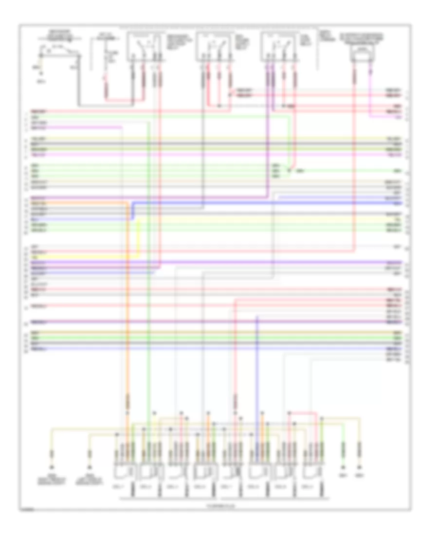 4.2L, Электросхема системы управления двигателем (3 из 4) для Audi A6 Avant Quattro 2006