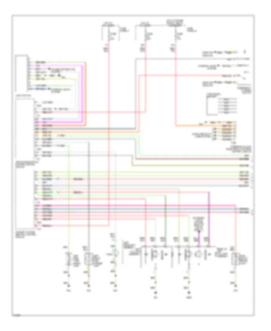 Электросхема внешнего освещения, Универсал (1 из 2) для Audi A6 Avant Quattro 2006