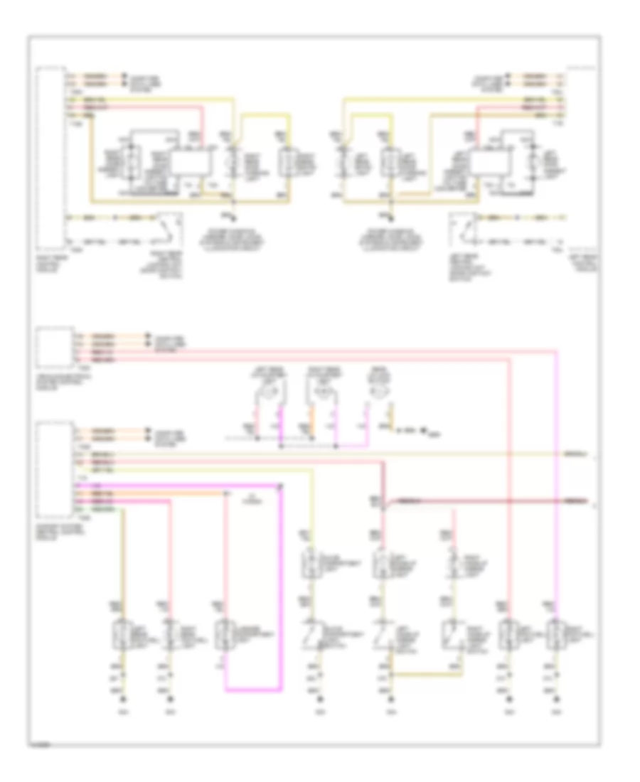 Электросхема подсветки (1 из 2) для Audi A6 Avant Quattro 2006