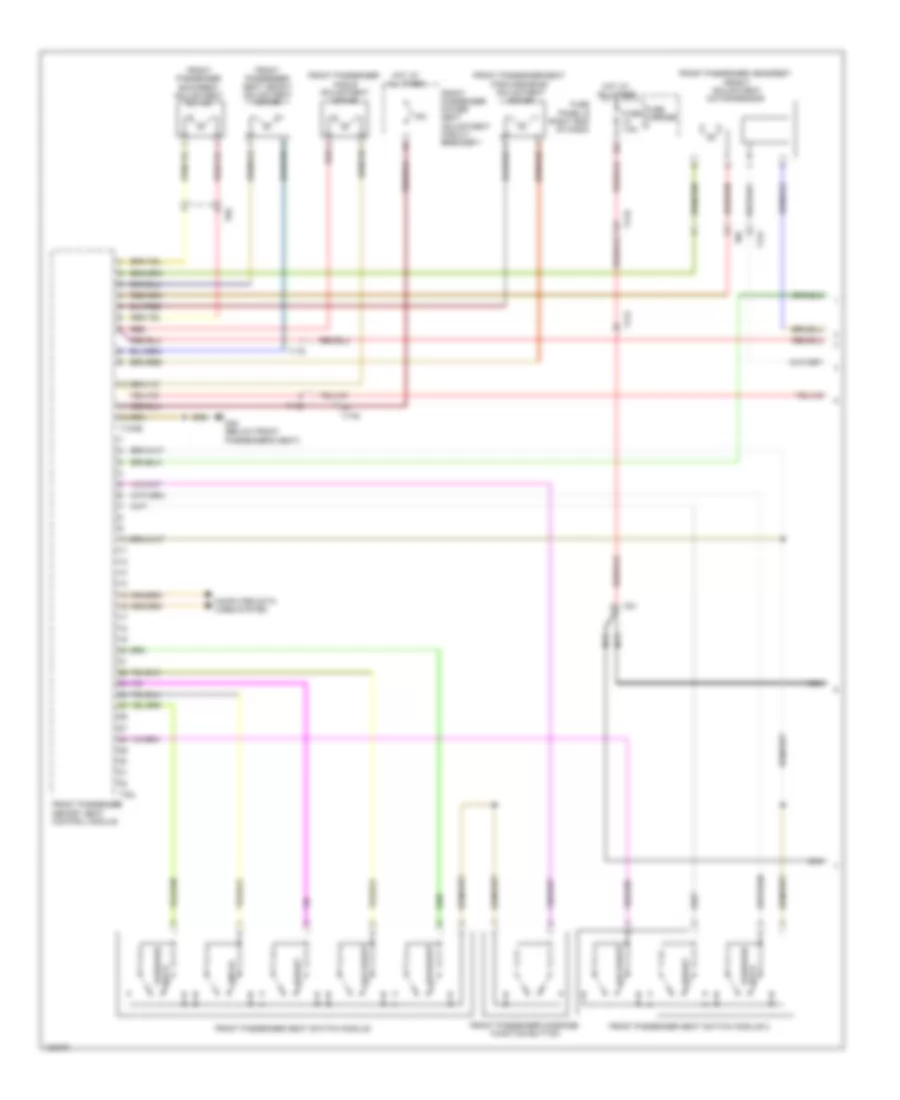Электросхема памяти пассажирского сиденья (1 из 2) для Audi S8 2013