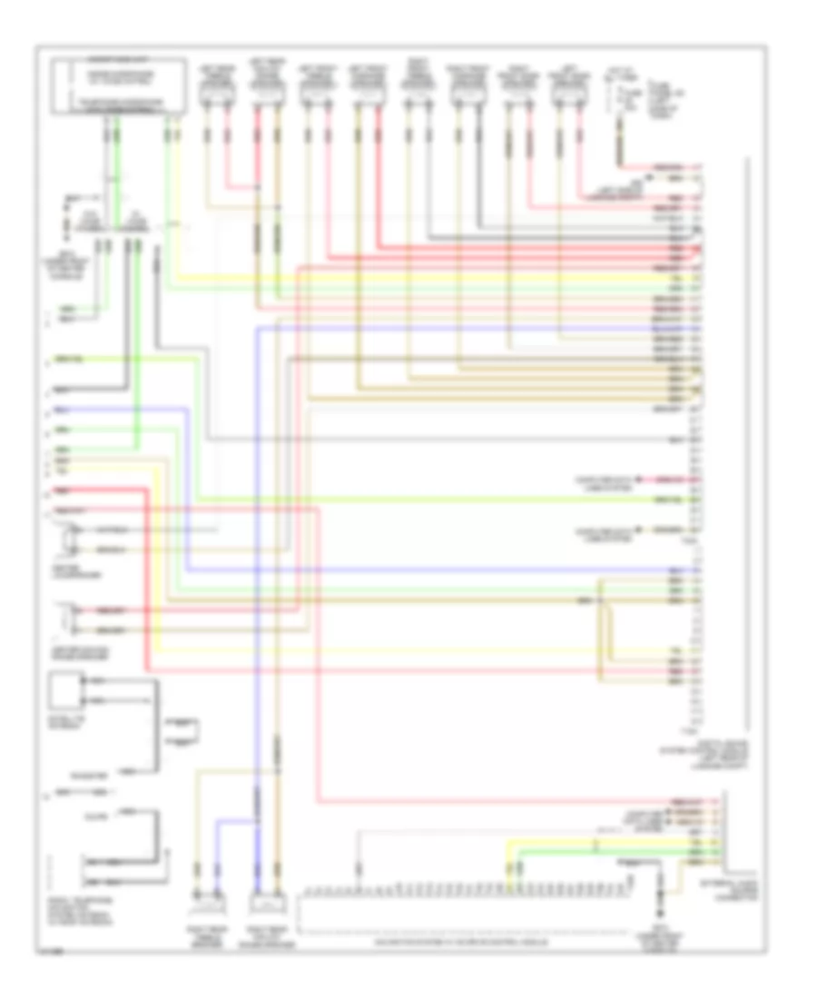 Электросхема навигации GPS, С Bose (2 из 2) для Audi TT Quattro 2009