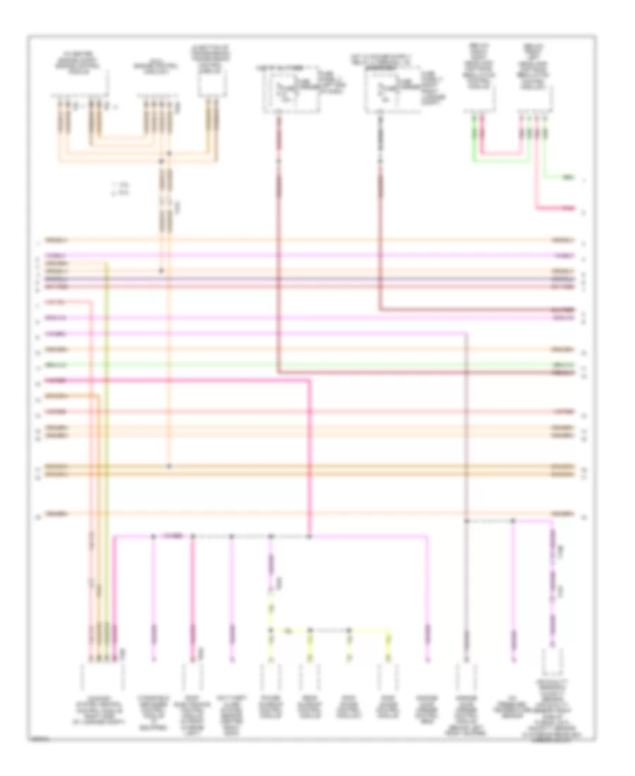 Электросхема линии передачи данных CAN (4 из 5) для Audi A8 L 2012