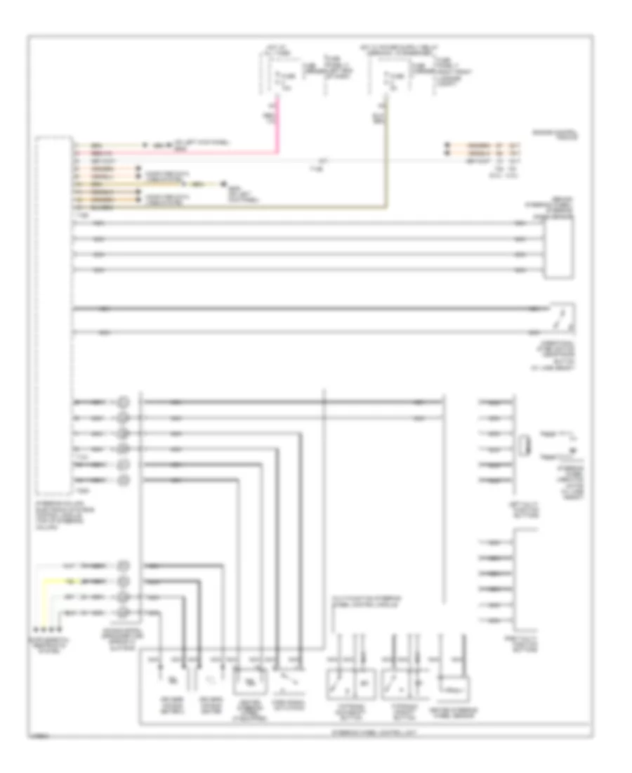 схема управляющего модуля электронных систем рулевой колонки для Audi A8 L 2012