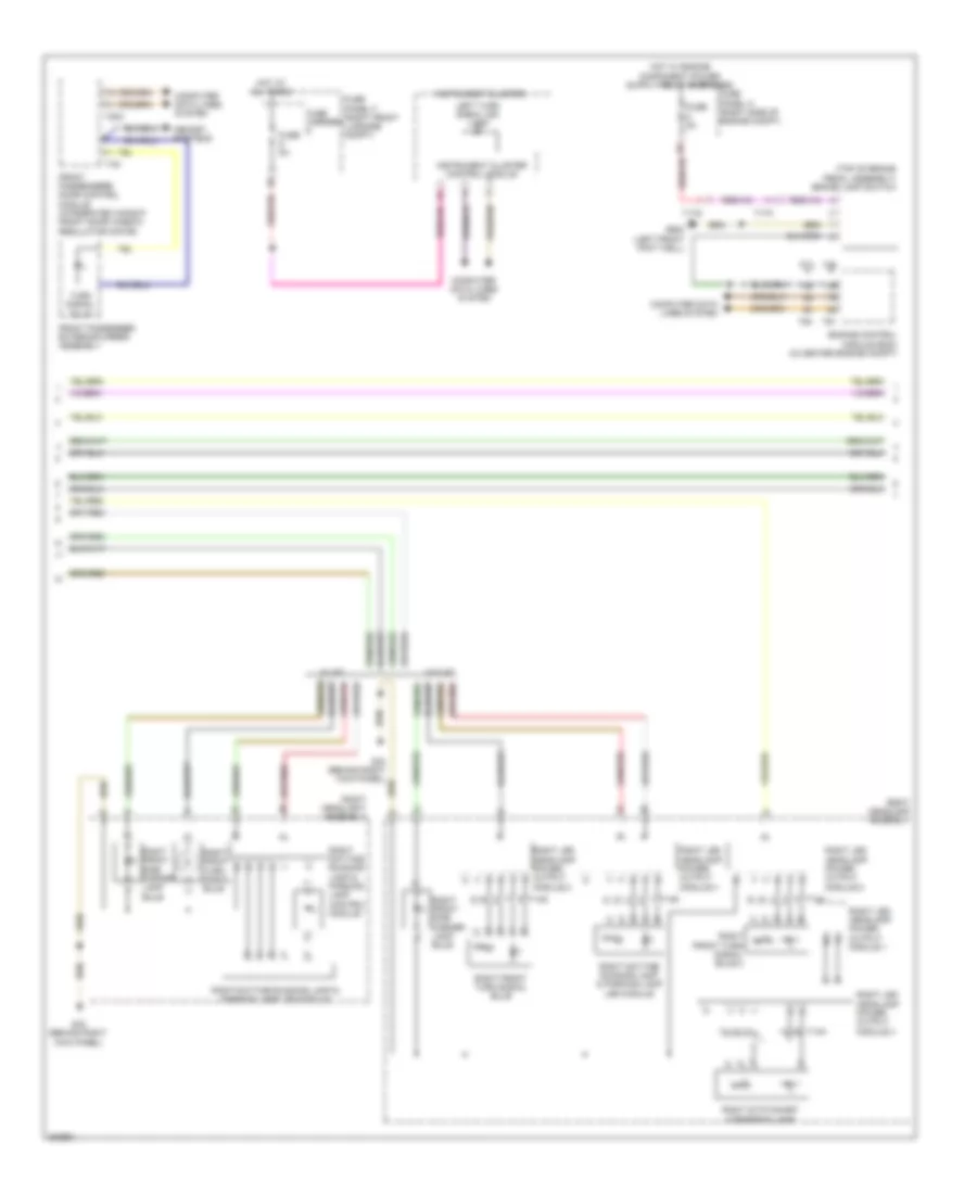 Электросхема внешнего освещения (2 из 3) для Audi A8 L 2012