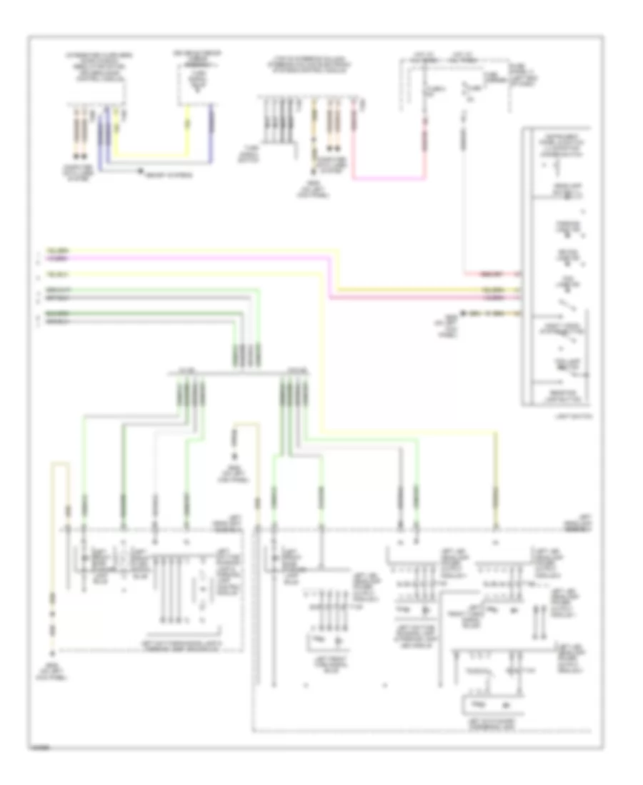 Электросхема внешнего освещения (3 из 3) для Audi A8 L 2012
