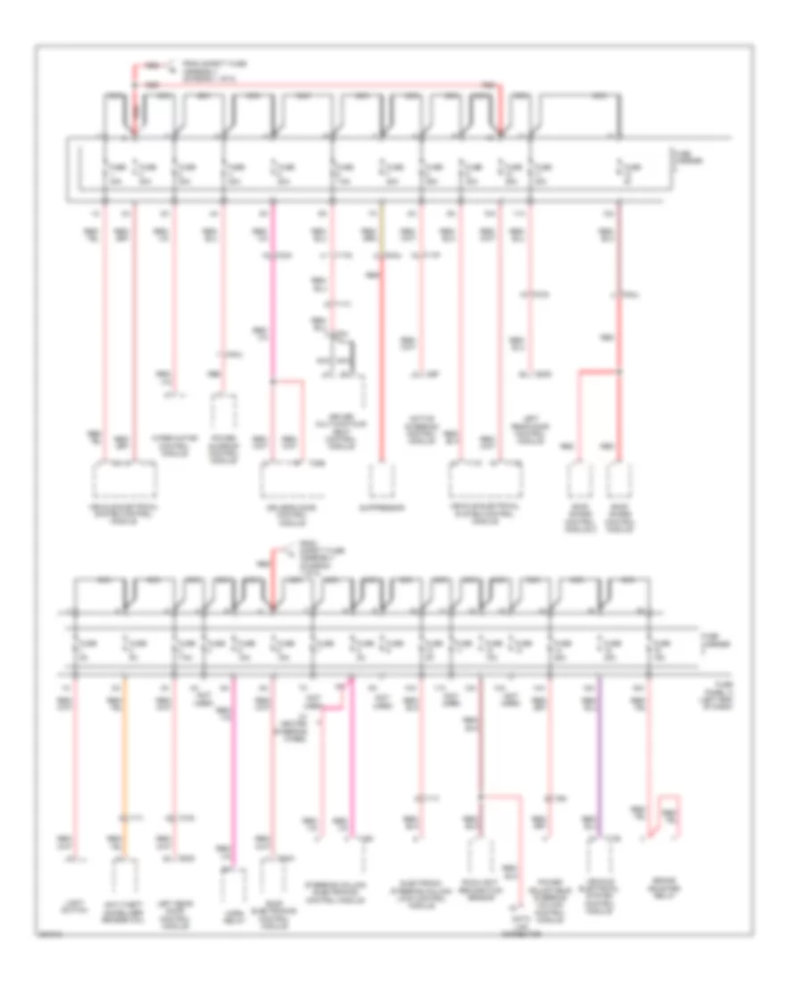 Электросхема блока предохранителей и реле (2 из 8) для Audi A8 L 2012