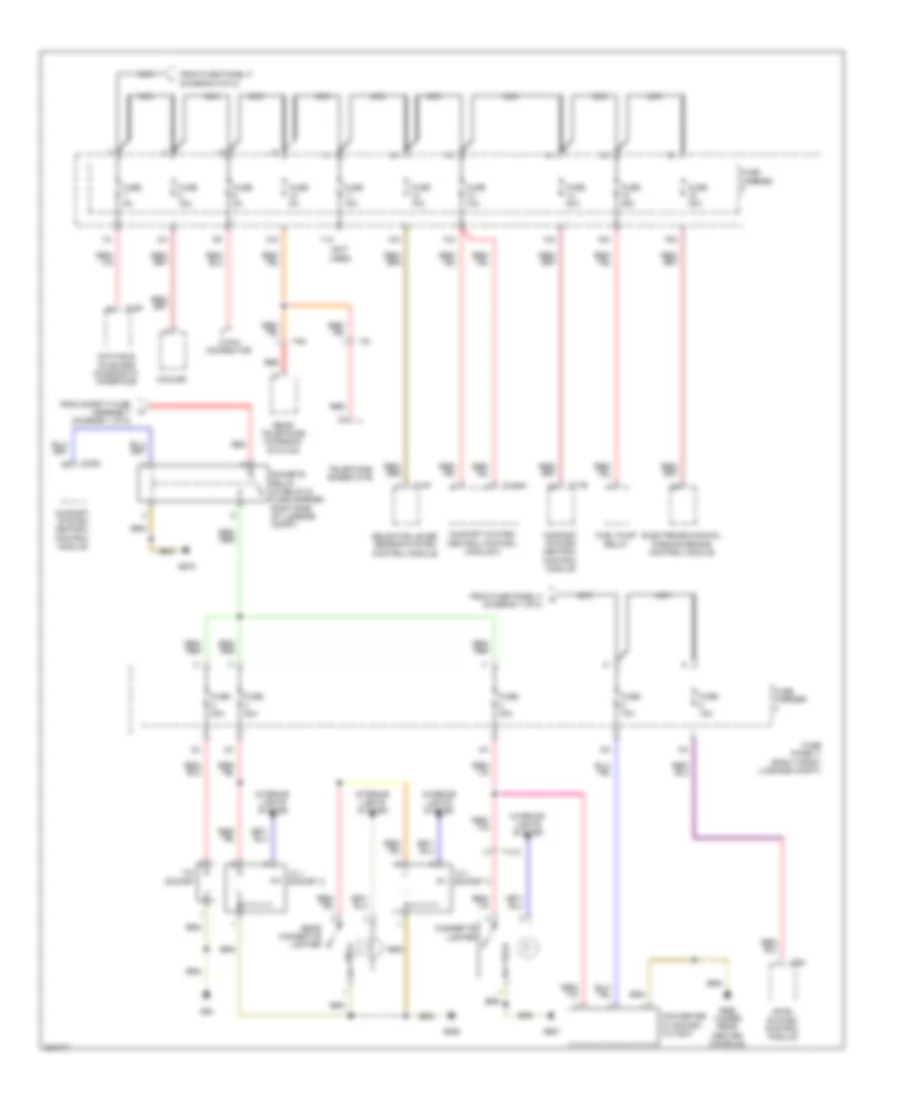 Электросхема блока предохранителей и реле (6 из 8) для Audi A8 L 2012