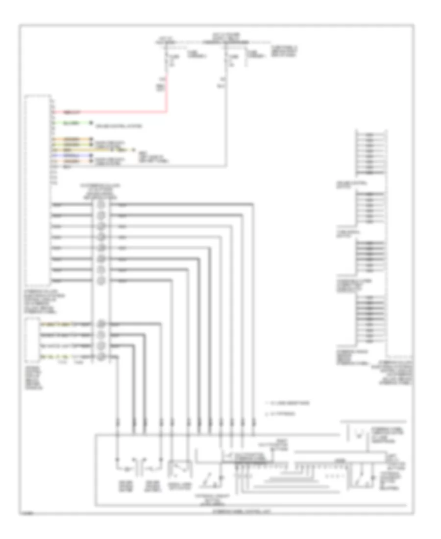 схема управляющего модуля электронных систем рулевой колонки для Audi A4 2014
