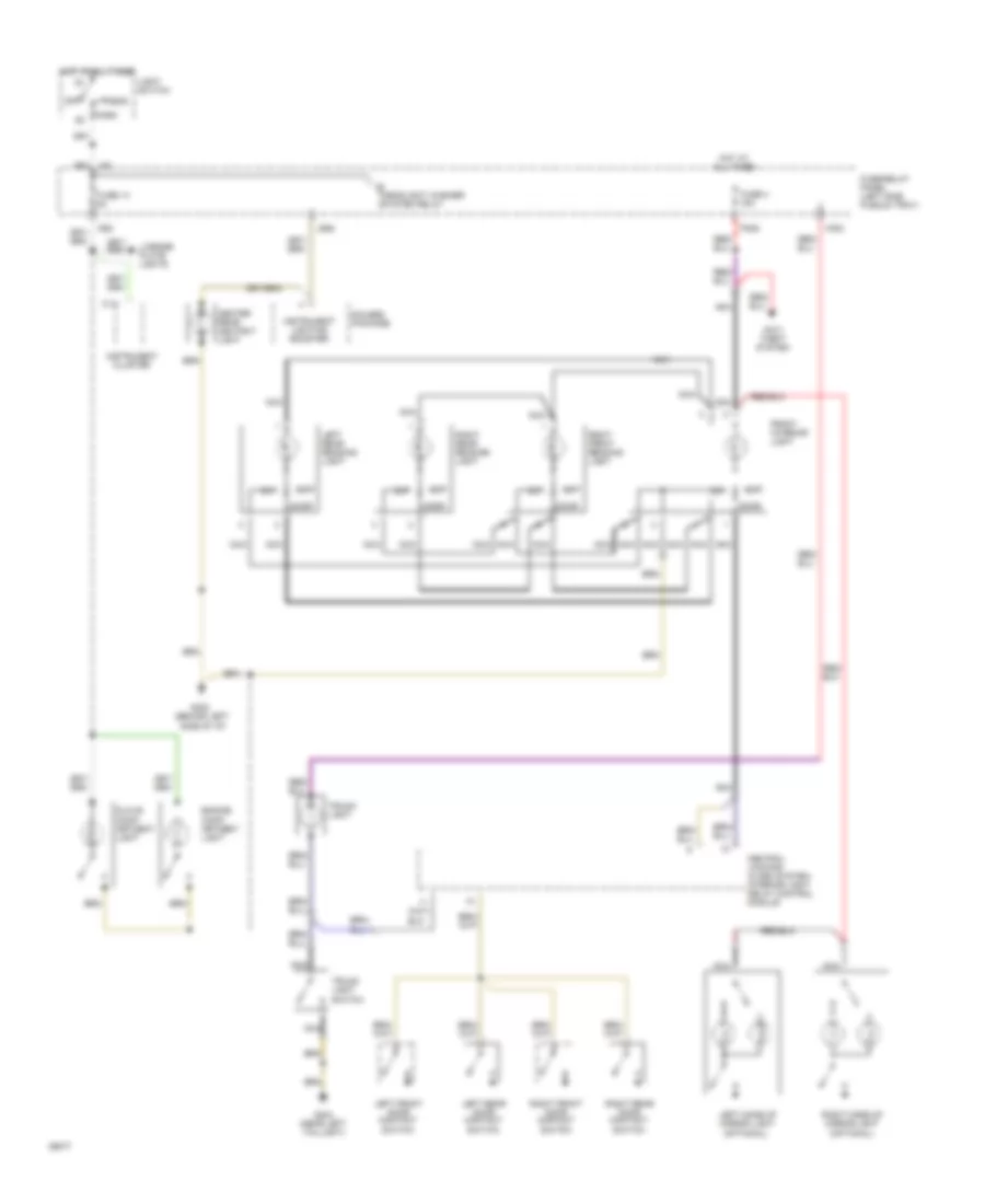 Электросхема подсветки (1 из 2) для Audi 90 S 1994
