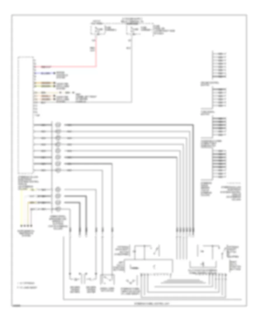 схема управляющего модуля электронных систем рулевой колонки для Audi Q5 2.0T 2012