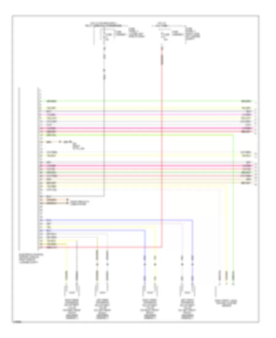 Электросхема электроники подвески (1 из 2) для Audi Q5 2.0T 2012