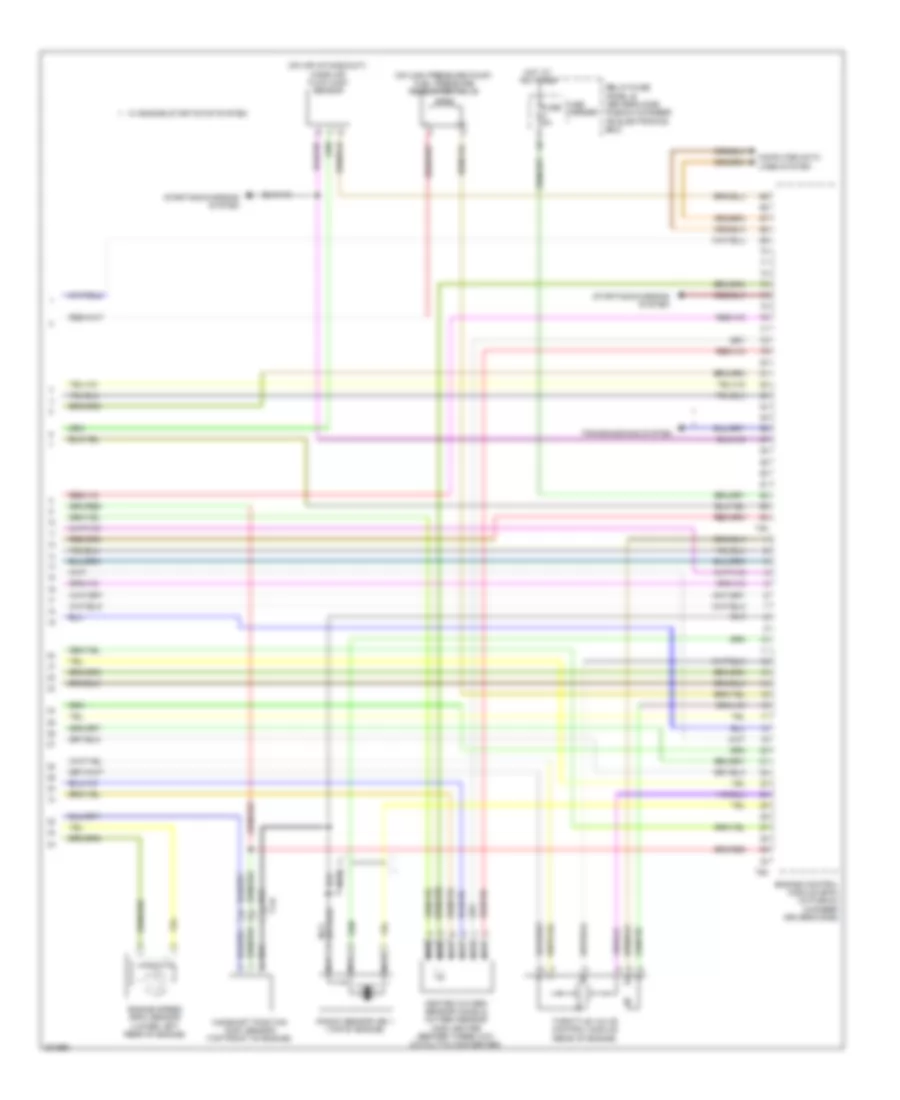 2.0L турбо, Электросхема системы управления двигателем (7 из 7) для Audi Q5 2.0T 2012