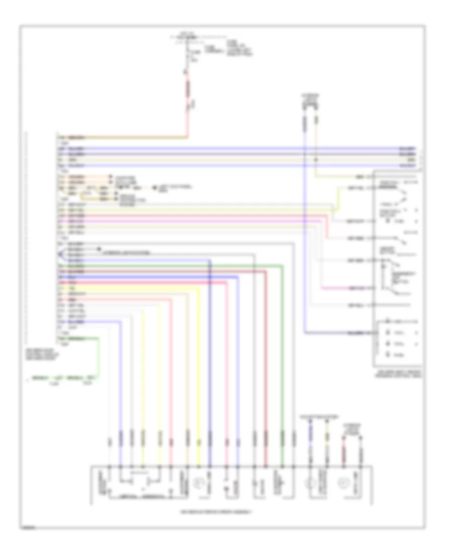 Электросхема системы памяти (2 из 3) для Audi Q5 2.0T 2012