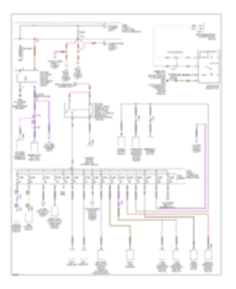Электросхема блока предохранителей и реле (1 из 7) для Audi Q5 2.0T 2012
