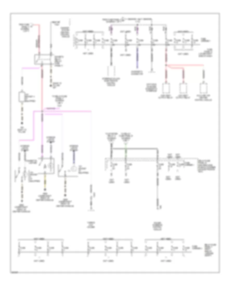Электросхема блока предохранителей и реле (4 из 7) для Audi Q5 2.0T 2012