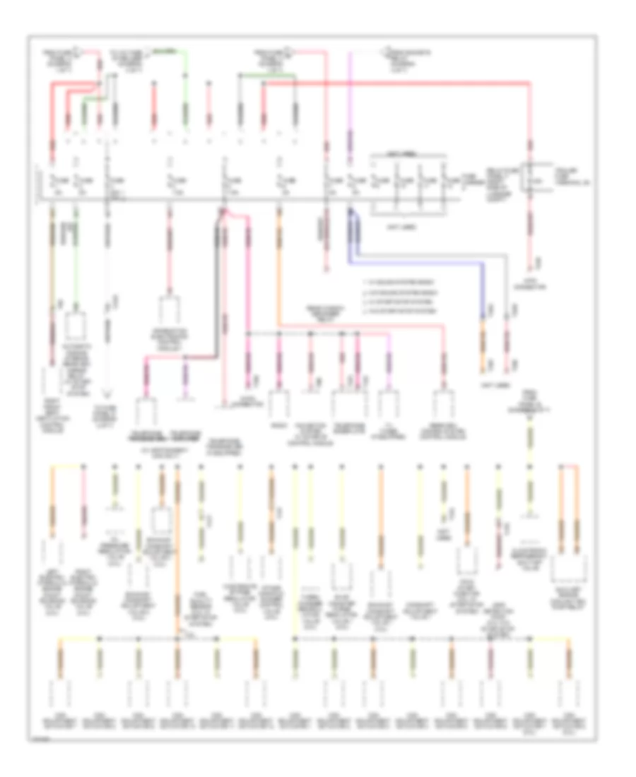 Электросхема блока предохранителей и реле (7 из 7) для Audi Q5 2.0T 2012