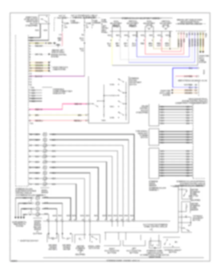 схема управляющего модуля электронных систем рулевой колонки для Audi Q7 3.0 TDI 2012
