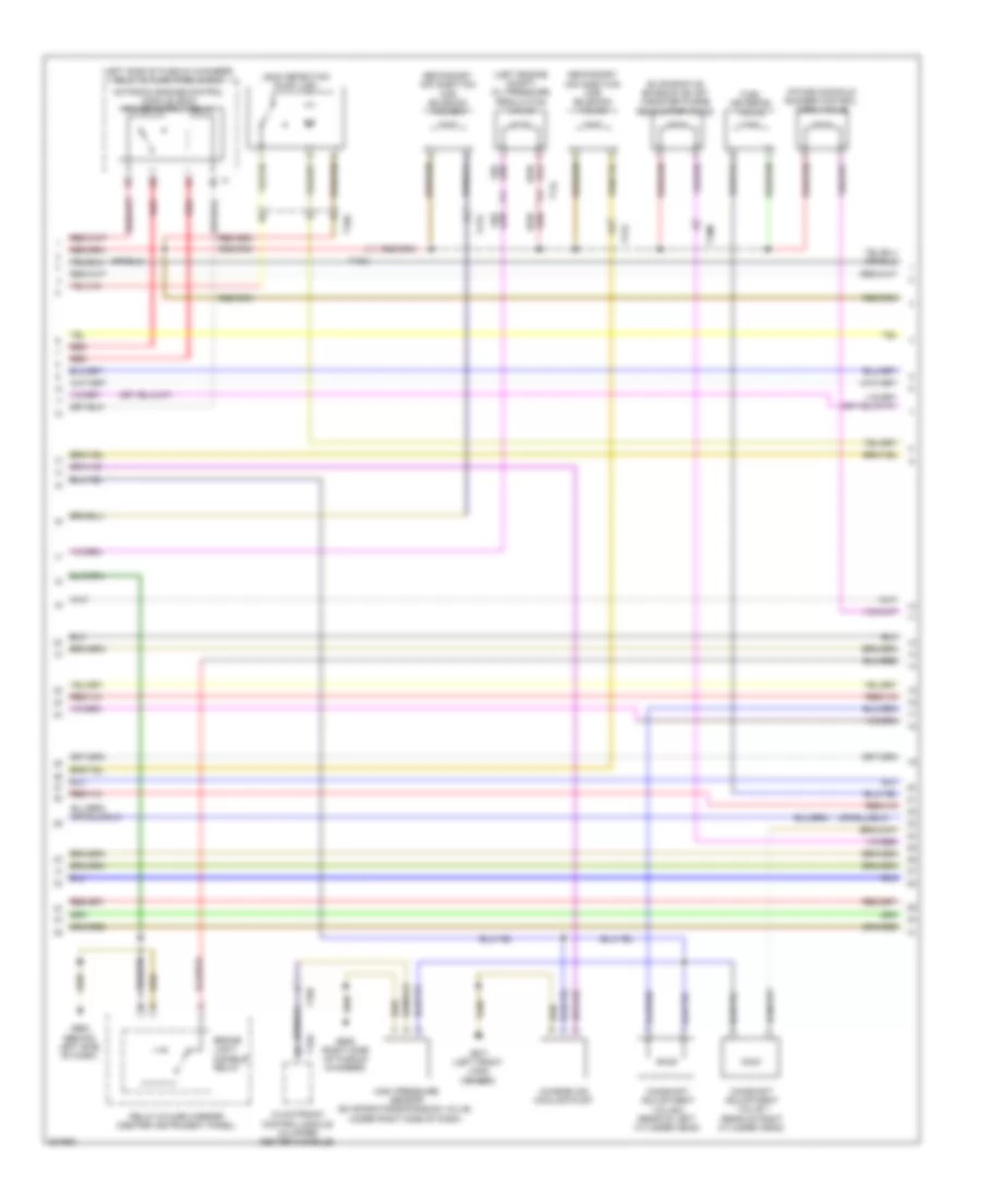 3.0L SC, Электросхема системы управления двигателем (2 из 7) для Audi Q7 3.0 TDI 2012