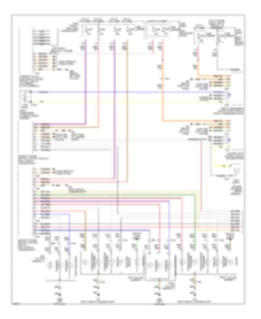 Электросхема внешнего освещения (1 из 2) для Audi Q7 3.0 TDI 2012