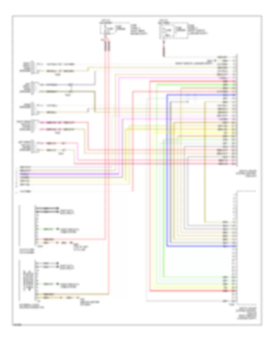 Radio Wiring Diagram, DSP Radio withBang & Olufsen (2 из 3) для Audi Q7 3.0T 2012