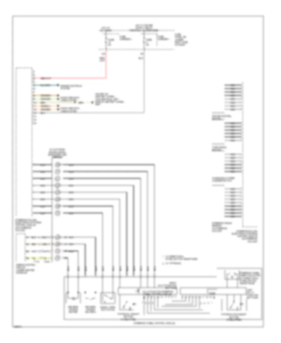 схема управляющего модуля электронных систем рулевой колонки для Audi A5 2.0T Quattro 2010