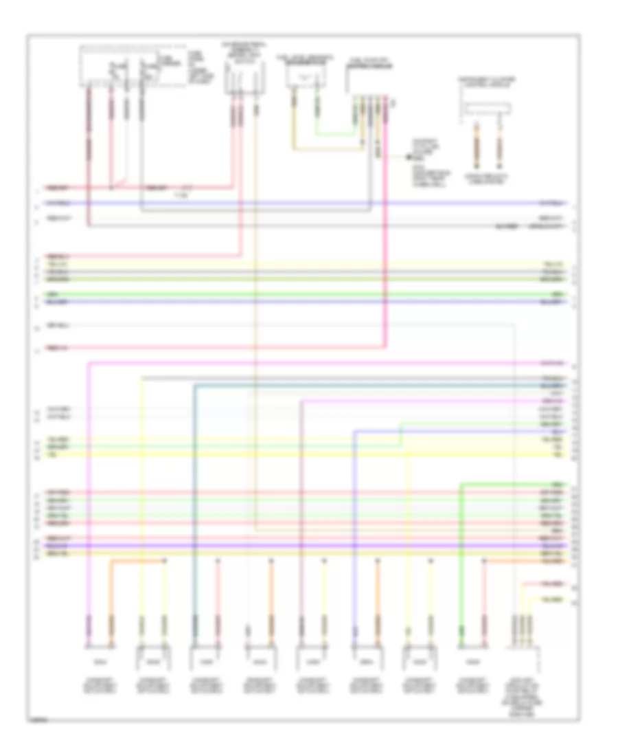 2.0L турбо, Электросхема системы управления двигателем (3 из 6) для Audi A5 2.0T Quattro 2010