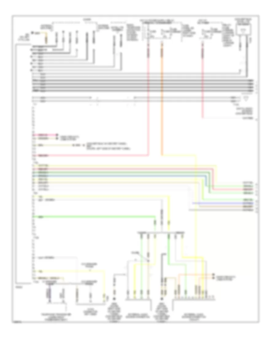 Электросхема навигации GPS, стандартная развлекательно-информационная передача (1 из 2) для Audi A5 2.0T Quattro 2010