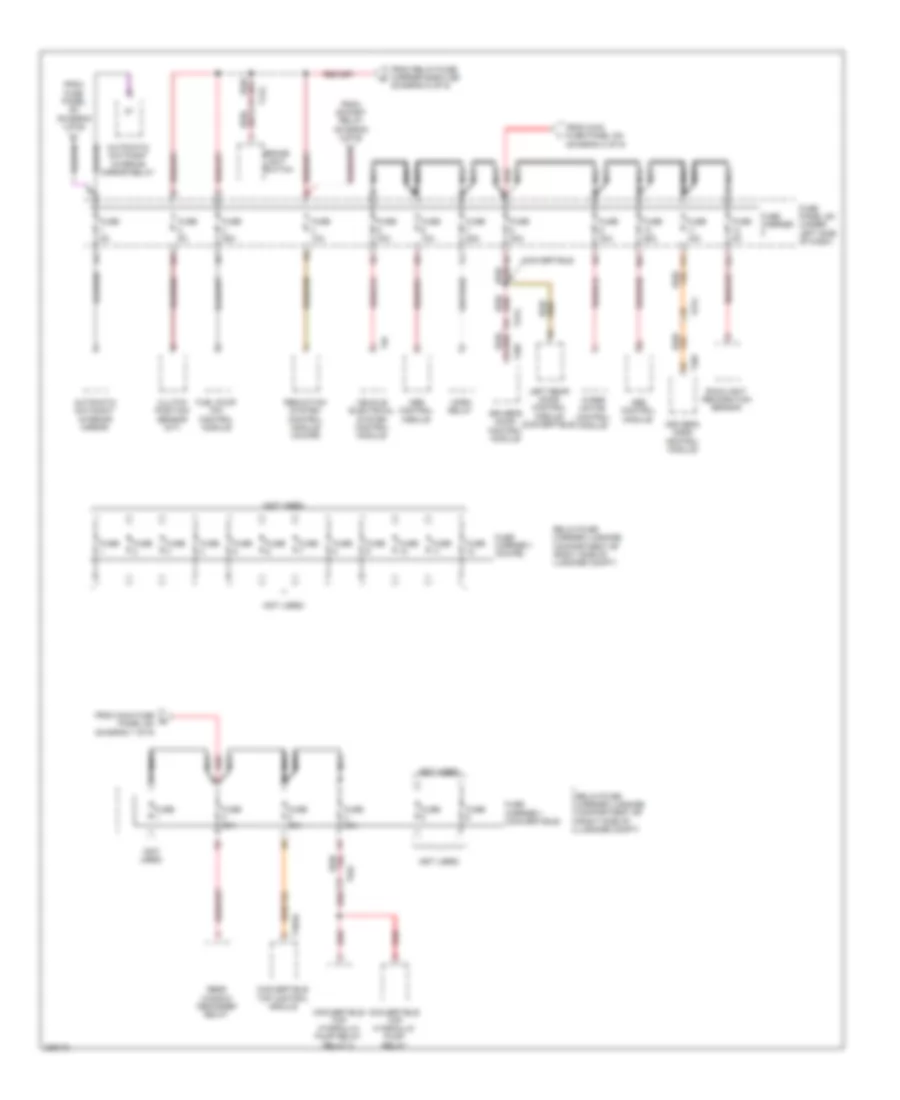 Электросхема блока предохранителей и реле (7 из 9) для Audi A5 2.0T Quattro 2010
