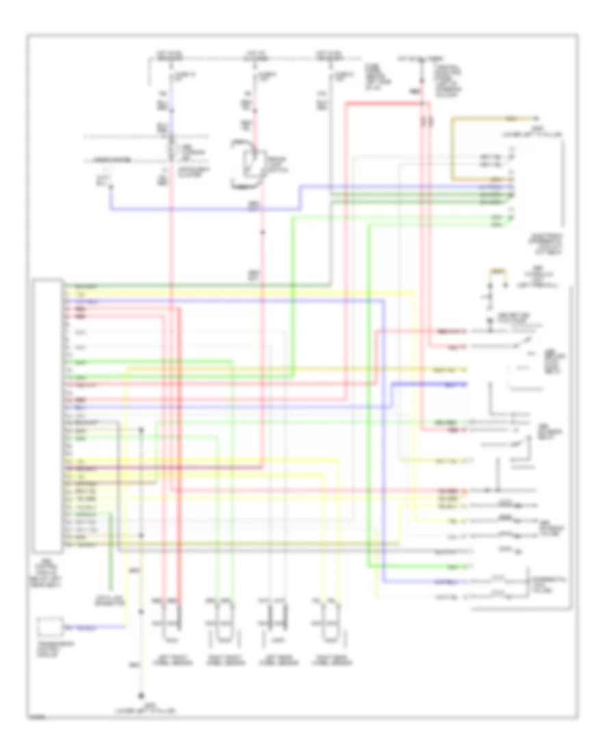 Монтажная схема ABS (Схема A6 1995 года, БУДУЩАЯ С Дифференциальный Замок С Дифференциальными Замками) для Audi A6 1995