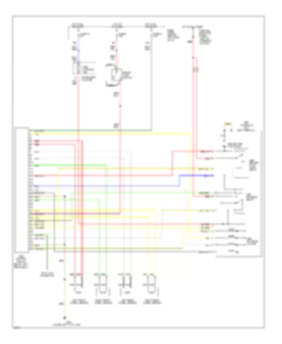 Монтажная схема ABS (Схема A6 1995 года, БУДУЩАЯ без Дифференциальный Замок Без Дифференциальных Замков) для Audi A6 1995