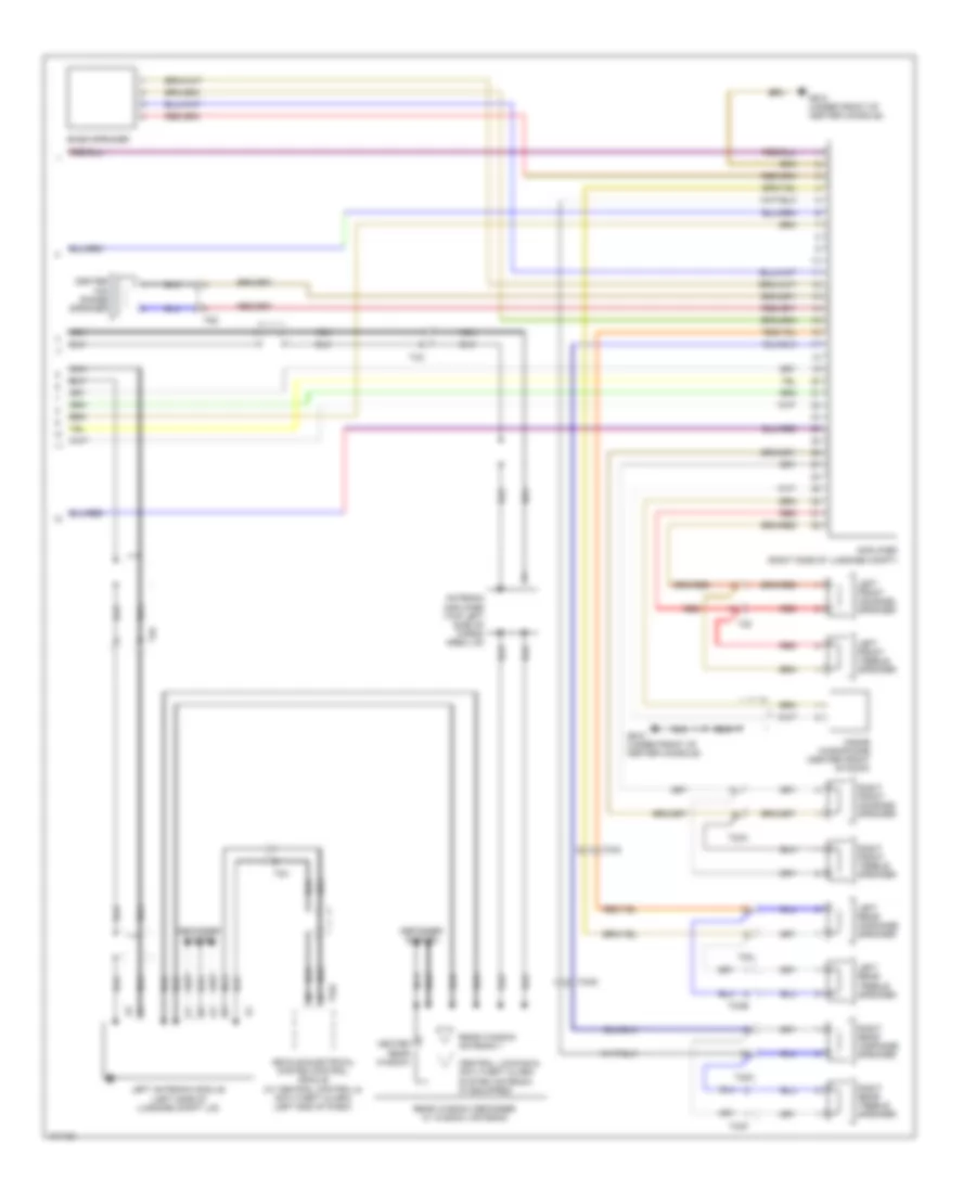 Radio Wiring Diagram, without RNS Low & RNS-E С Bose (2 из 2) для Audi A3 Premium 2013